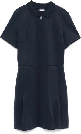 J.Lindeberg Blauwe Casual Mini Jurk - Dames - Korte kleedjes - Blauw - L - Polyester - Kleedjes