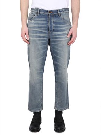 Pantaloni Torino Cotton-Lyocell Blend Jeans - Blue