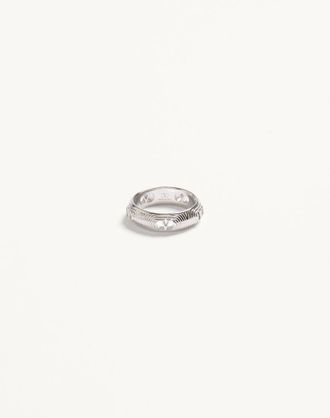 Valentino Garavani Anello Ovalette in metallo Uomo PALLADIO 19