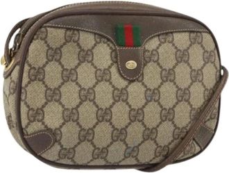 Gucci Pre-owned Cross Body Bags, female, Beige, Size: ONE SIZE Pre-owned Plastic Cross Body Bag