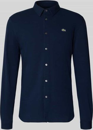 Lacoste Slim Fit Freizeithemd aus reiner Baumwolle in Blau, Gr&ouml;&szlig;e 39