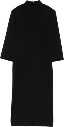 Calvin Klein Addison midi dress - women - Wool/Silk/Cupro - 42 - Black