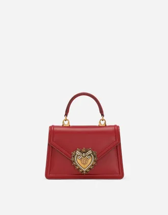 Dolce&Gabbana ミニクロスボディバッグ レッド SS25 Dolce & Gabbana Women's Dg Leather Flap Crossbody Bag In Red
