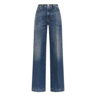 Seventy Jeans, Dames, Blauw, 2Xs, Denim, Lange jeans met hoge taille van stretchdenim