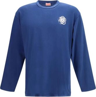 Kenzo Boke Flower 2.0 Long Sleeve T-Shirt - Heren - Longsleeves - Blauw - XL - Katoen - Tops