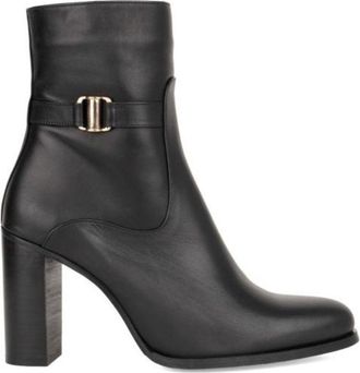 Sergio Moretti 554 006 Metallic Buckle Smooth Leather Ankle Boots