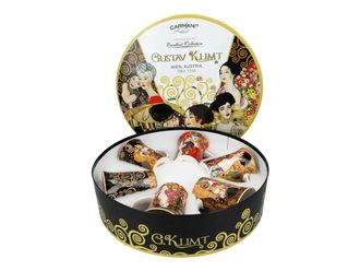 OEM Juego De 6 Tazas Carmani En Una Caja Redonda - G. Klimt