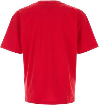 Valentino Garavani Mens Red Cotton T-Shirt Rossonero
