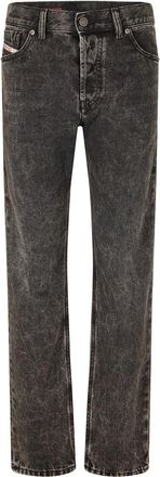 Diesel Mens 1995 Straight Leg Five Pocket Jeans in.Blk Gry Denim - Black - Size 28W/30L