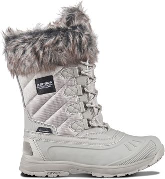 Icepeak Winterboots ICEPEAK ANSINA MS, Damen, Gr. 36, cement, Synthetik, Textil, Schuhe Winterboots, Winterschuhe, Winterstiefel, Snowboots, gef&uuml;ttert & wasse
