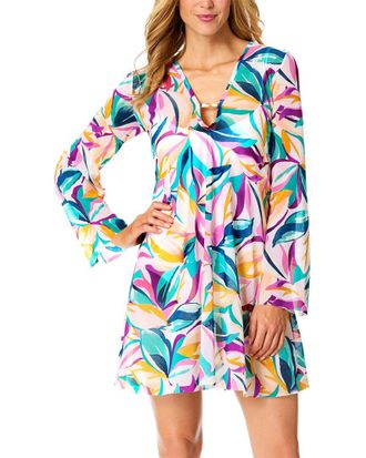 Anne Cole Keyhole Mesh Maxi Dress