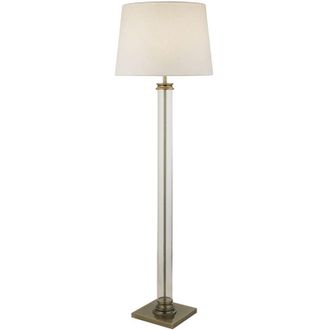 Searchlight Searchlight - Piantana Contemporaneo Pedestal Acciaio Adjustable Vetro Trasparente 1 Luce E27
