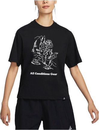 Nike (WMNS) Nike x ACG Loose Graphic T-shirt Asia Sizing Black FV7326-010
