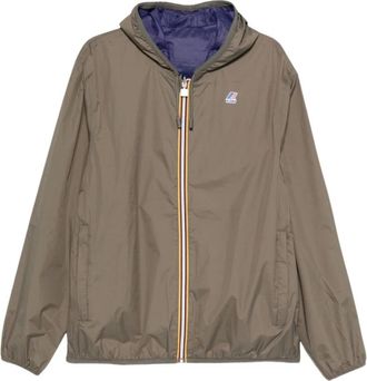 K-Way Waterdichte Jas met Capuchon - Heren - Zomerjassen - Groen - 2XL - Jassen