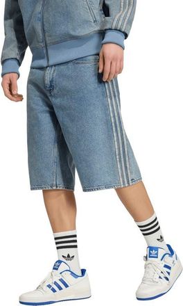 adidas Firebird Shorts in Worn Blue Denim at Nordstrom, Size 35