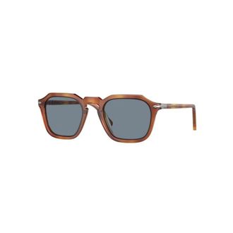 Persol Po3292S Vierkante Zonnebril - unisex - Accessoires - Bruin - Maat: 50 MM