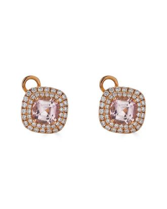 Diana M. Jewels Fine Jewelry 18K Rose Gold 2.27 Ct. Tw. Diamond & Light Pink Tourmaline Studs