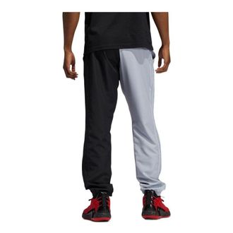 adidas Mens adidas Colorblock Basketball Sports Pants/Trousers/Joggers Gray GL7097