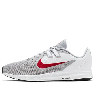 Nike Downshifter 9 Wolf Grey Red AQ7481-006