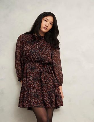 Hobbs London Monikah Dress in Black Copper at Nordstrom, Size 14