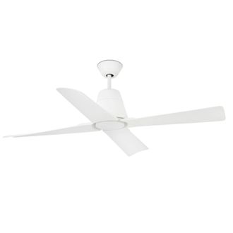 Netlighting Typhoon Large Ceiling Fan White IP44 Optional LED Light Sold Separately