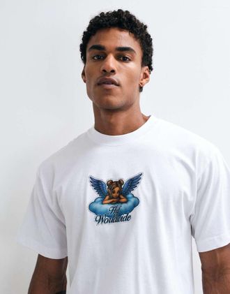 HUF t-shirt grafica Bliss bianca-Bianco