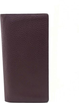 Louis Vuitton Bordeaux Leather Long Wallet (Bi-Fold) (Pre-Owned)