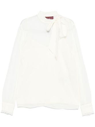Gucci Zijden blouse - Wit