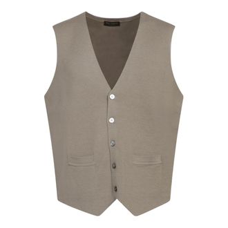 Dell'Oglio Suit Vests, male, Beige, Size: 2XL Pa0Mpt Wm14M 520 Sweater