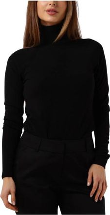 Summum Turtle Neck Basic Knit Sweater - Dames - Coltruien - Zwart - M - Truien & Vesten