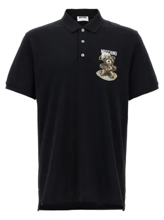 Moschino Black Press polo shirt