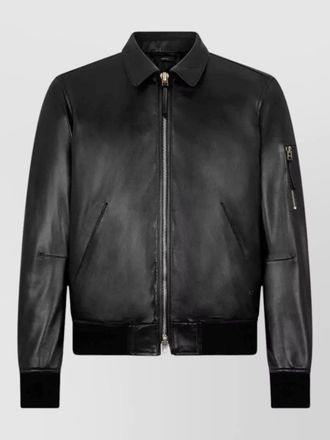 Tom Ford casual silk nylon blend jacket ribbed cuffs