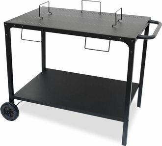 Sweeek Camarera uso exterior negra en acero modulable para plancha