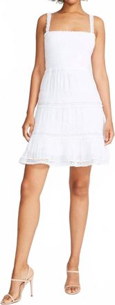 BB Dakota Happy Tiers Mini Dress In White