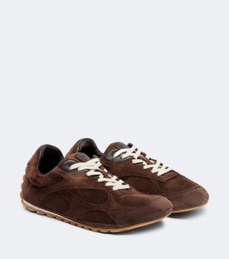 Bottega Veneta Orbit Flash suede sneakers