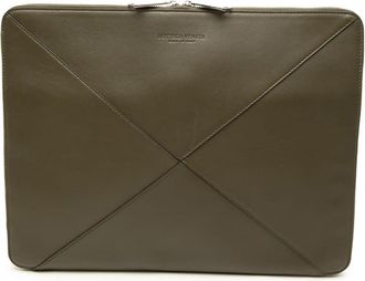 Bottega Veneta Pre-owned Bottega Veneta Leather Portfolio Clutch Unisex LMXU092LQA11LIWY