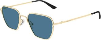 Alexander McQueen Alexander McQueen, Sunglasses, unisex, Yellow, Size: 50 MM Am0561S Sunglasses