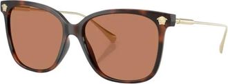 Versace Zonnebrillen - Dames - Zonnebrillen - Bruin - 57 MM - Accessoires