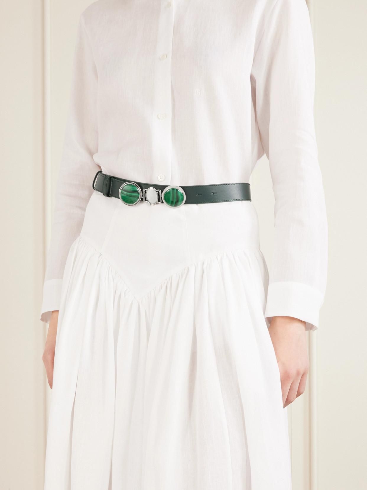 Ceinture Femme StyleBREAKER Unie – Boucle Scintillante Bicolore – Réglable (5 Trous) – Largeur 2,8 Cm – 100% Polyuréthane – Taille à Raccourcir