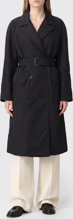 Maison Margiela Long Double-Breasted Wool Coat with Belt