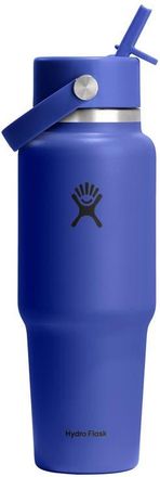Hydro Flask 32-Ounce Wide Mouth Travel Bottle with Flex Straw Cap in Capri Blue at Nordstrom