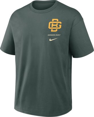 Nike Green Bay Packers Rivalries Collection Max90 Nike Mens NFL T-Shirt in Green | 04T633X7T-2JW