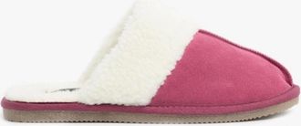 Hush Puppies Womens Hush Puppies ARIANNA Womens Suede Mule Slippers Pink - Size: 5