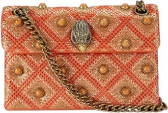 Kurt Geiger Tassen, Dames, Oranje, ONE Size, Mini Kensington Clutch