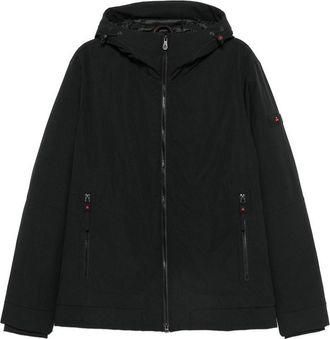 Peuterey Black Loge Puffer Jacket With Pockets