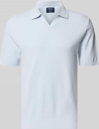 Mc Neal Regular Fit Poloshirt mit gerippten Abschl&uuml;ssen in Hellblau, Gr&ouml;&szlig;e XXXL