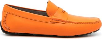 Ferragamo Ferragamo Penny-Slot Leather Driving Loafers