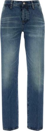 Frame Denim The Drop Mid-Rise Wide-Leg Jeans - Dames - Regular Fit Jeans - Blauw - W26 - Katoen - Jeans