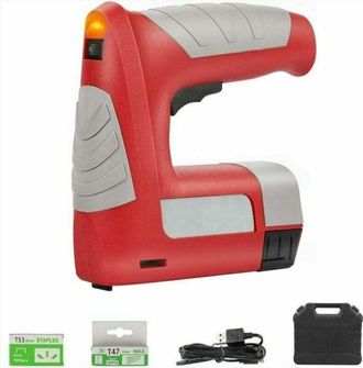 OEM Grapadora El&eacute;ctrica, Grapadora, Bater&iacute;a De Litio, Carga Usb, Clavadora El&eacute;ctrica Inal&aacute;mbrica, 3 Tipos De Clavos, 30 Clavos/min, 1000/500 Clavos, Estuc