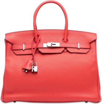 Herm&egrave;s Pre-owned Hermes Clemence Birkin Retourne 35 Satchel Ladies 1H8W4OW2NBO31CR6